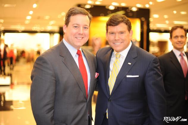CNN senior White House correspondent Ed Henry and FOX News anchor Bret Baier were but two of the guests at last night's Bloomingdale's shopping soiree benefit.